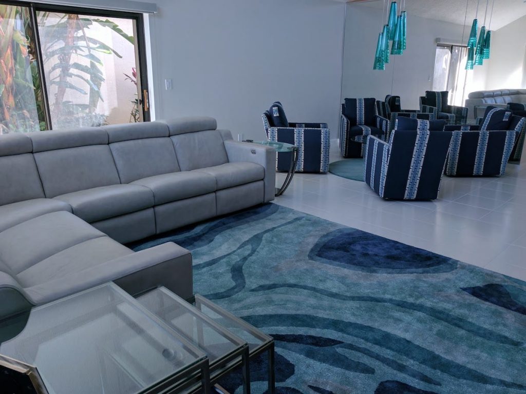 Boca Raton FL Interior Design Project, Living Space