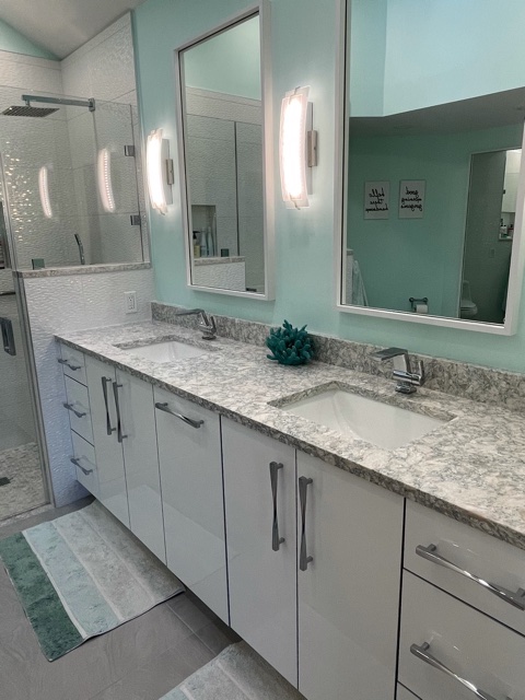 Boca Raton FL Interior Design Project, Bathroom Vanity